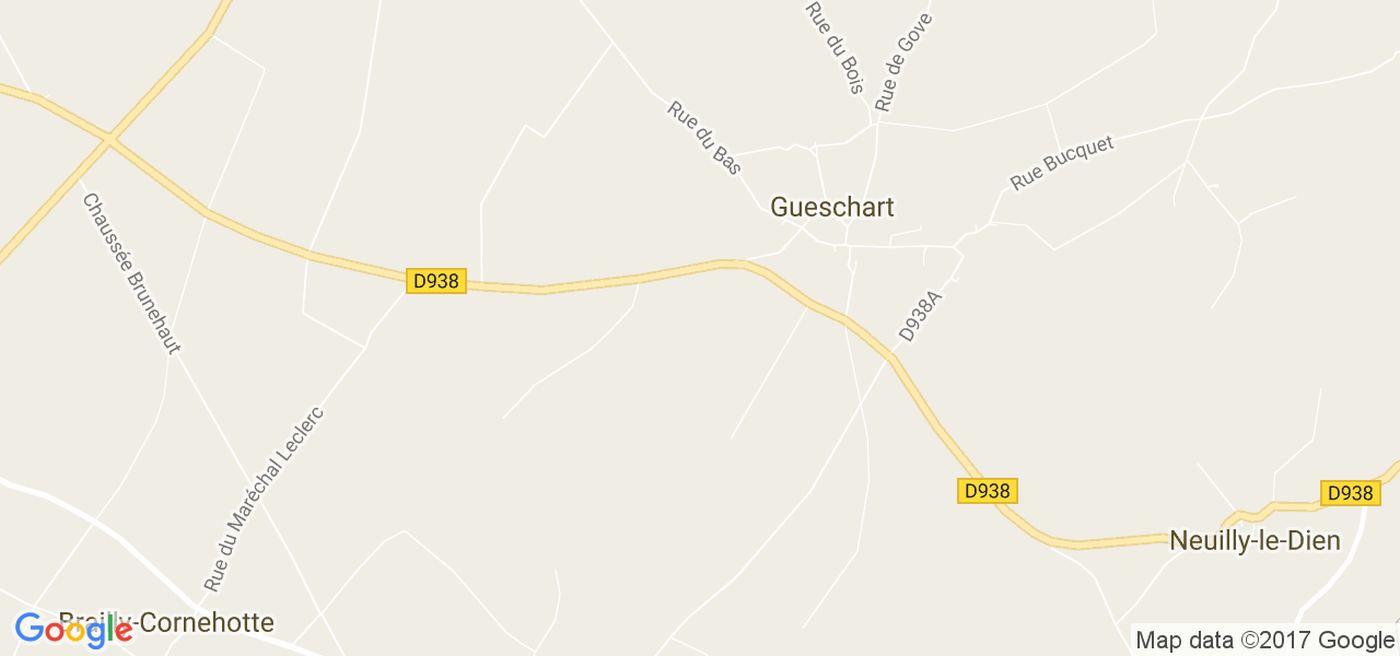 map de la ville de Gueschart