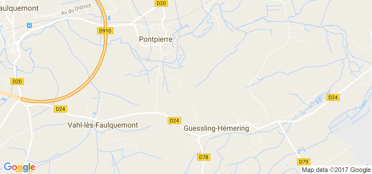 map de la ville de Guessling-Hémering