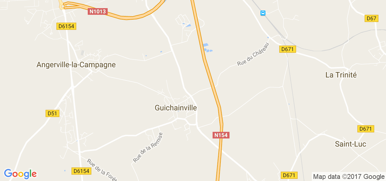 map de la ville de Guichainville