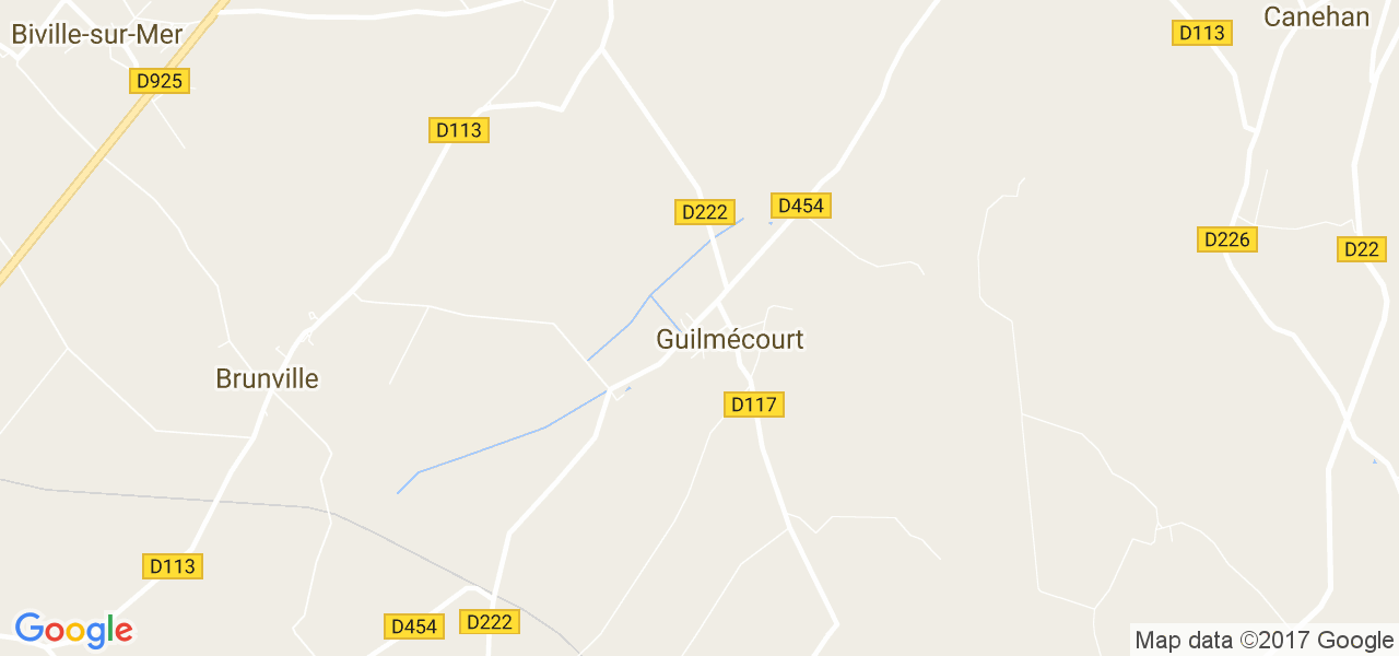 map de la ville de Guilmécourt