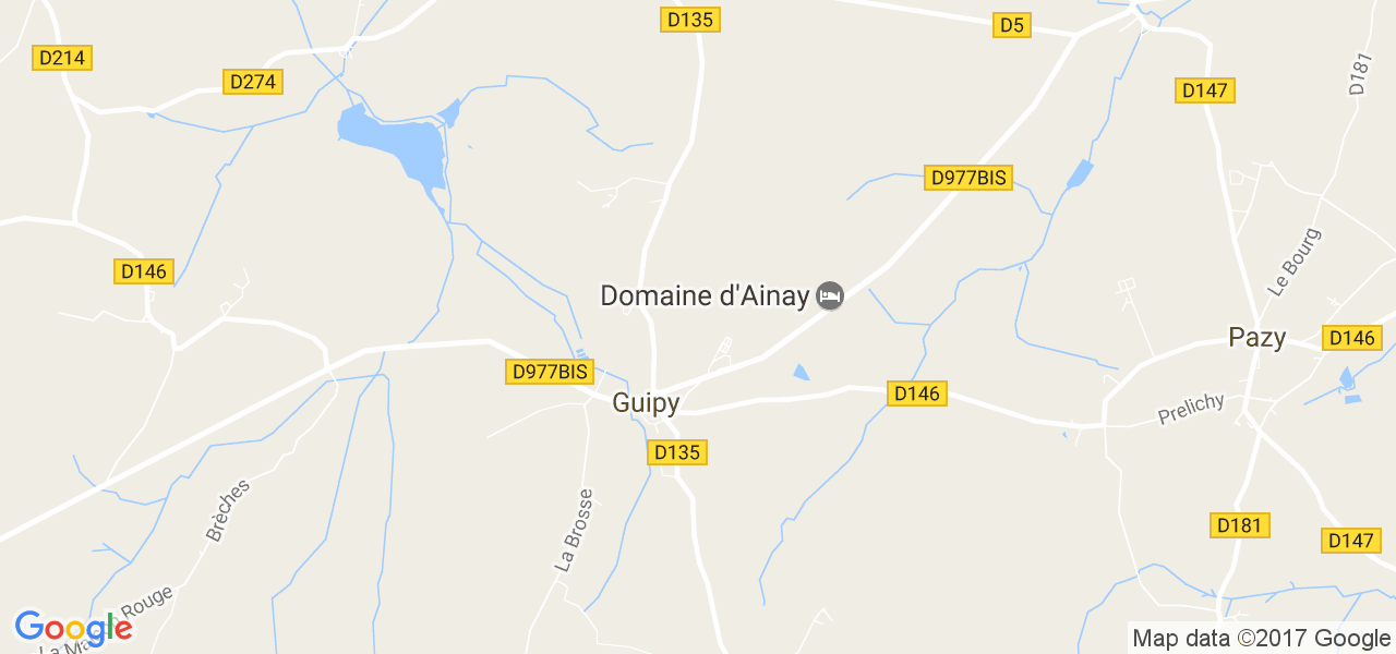 map de la ville de Guipy