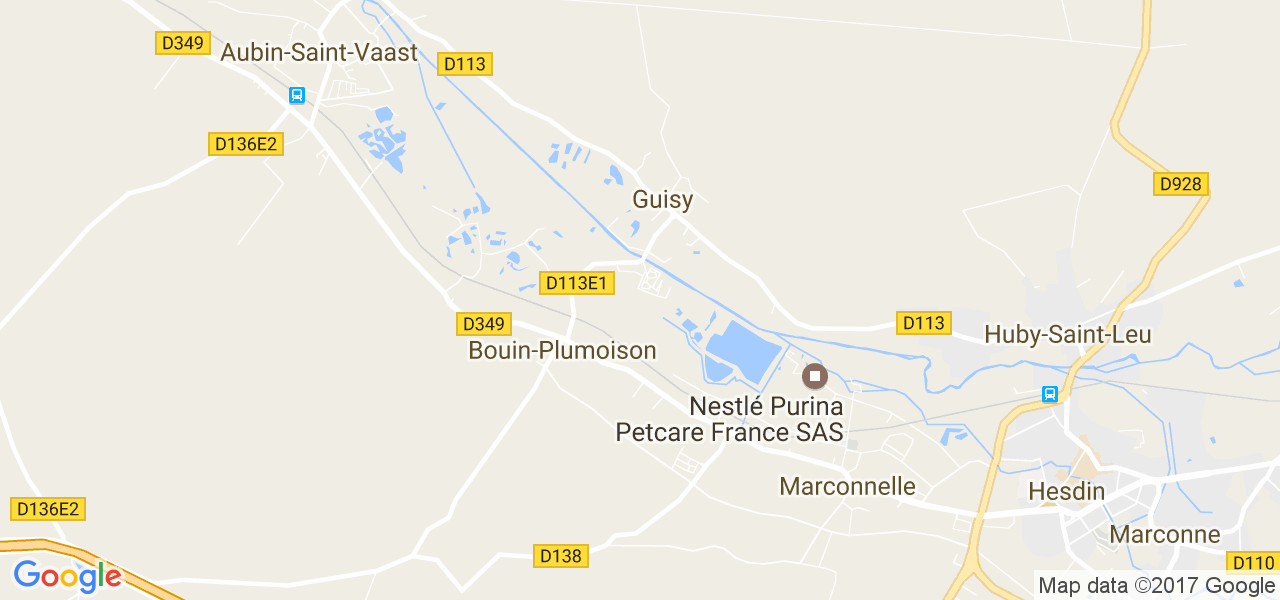 map de la ville de Guisy