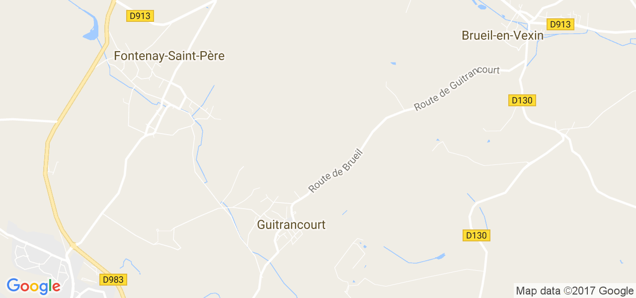 map de la ville de Guitrancourt