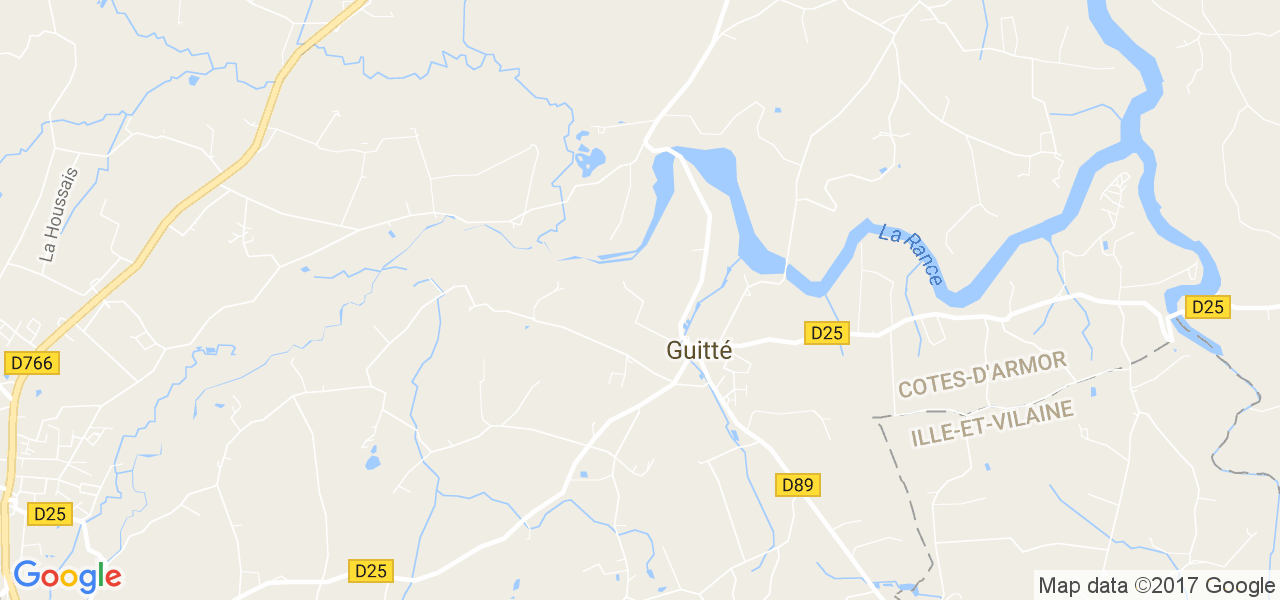 map de la ville de Guitté