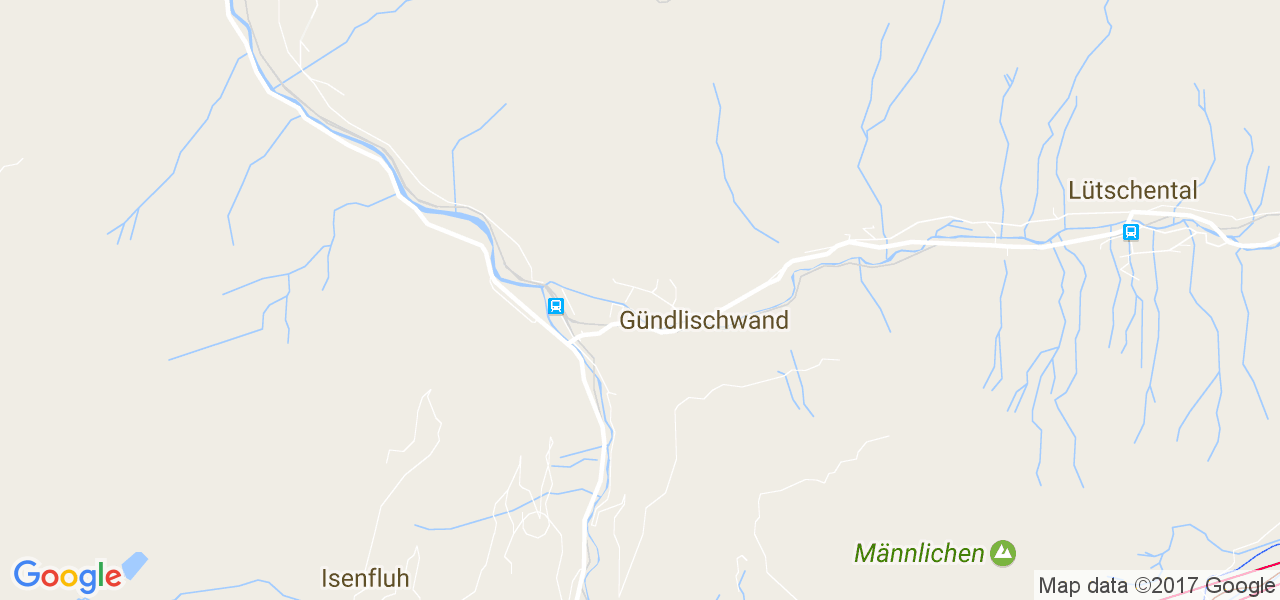 map de la ville de Gündlischwand