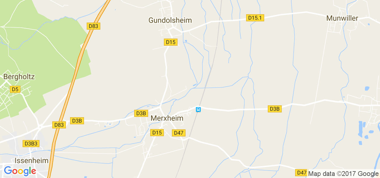 map de la ville de Gundolsheim