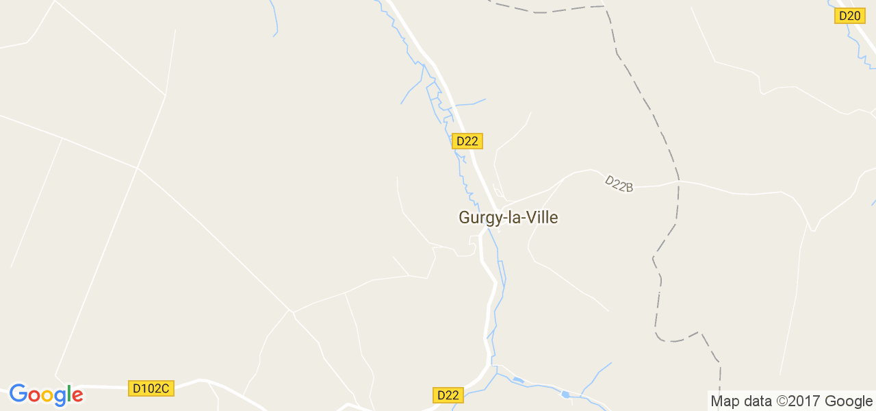 map de la ville de Gurgy-la-Ville