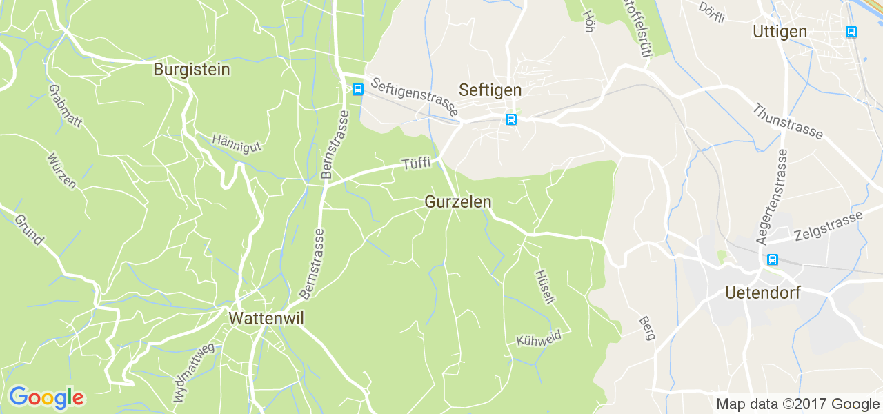 map de la ville de Gurzelen