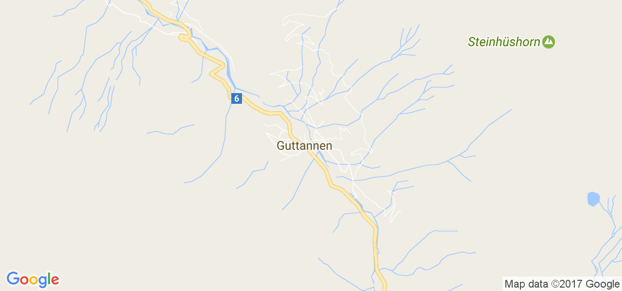 map de la ville de Guttannen