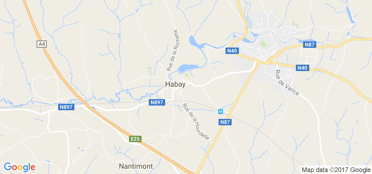 map de la ville de Habay-La-Vieille