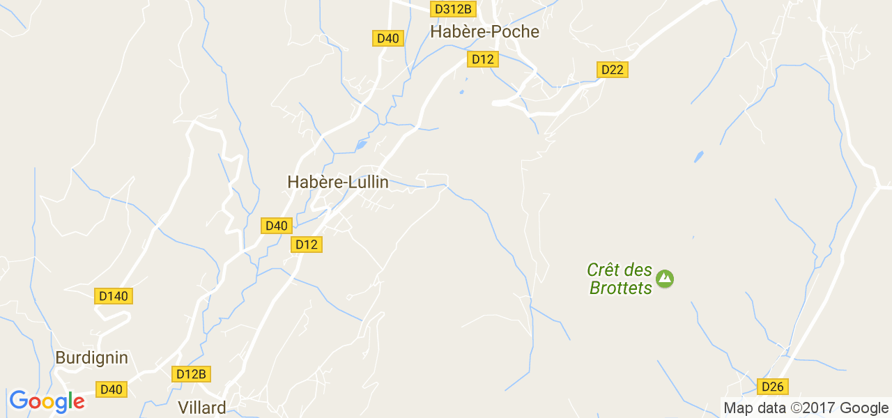 map de la ville de Habère-Lullin