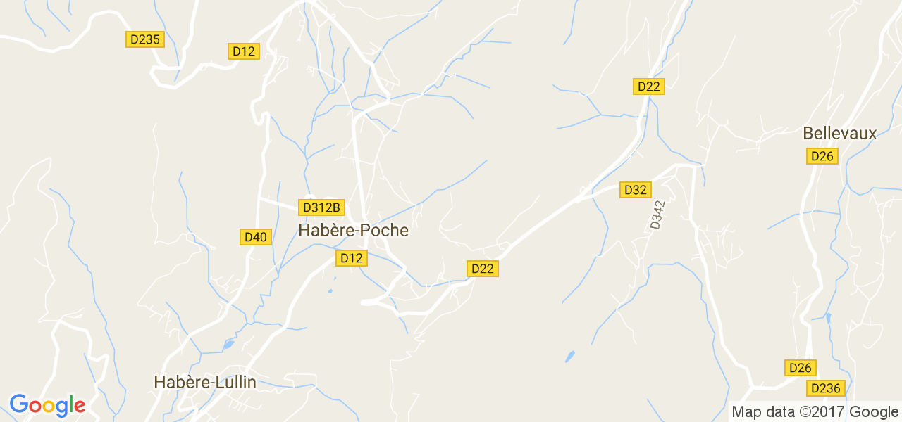 map de la ville de Habère-Poche