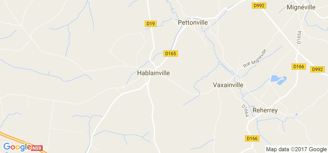 map de la ville de Hablainville