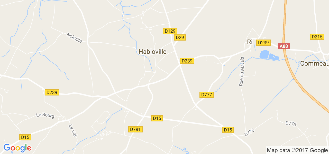 map de la ville de Habloville