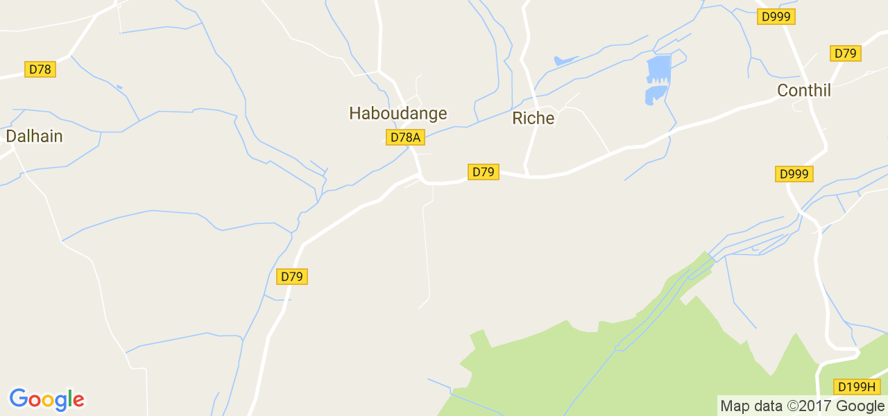 map de la ville de Haboudange