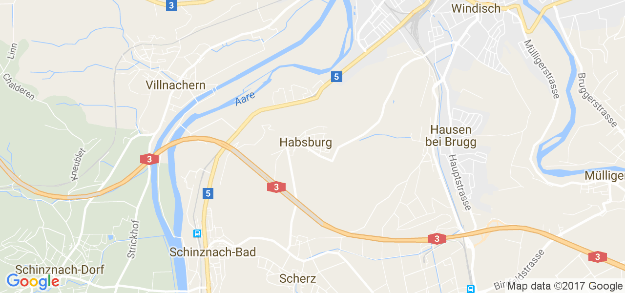 map de la ville de Habsburg