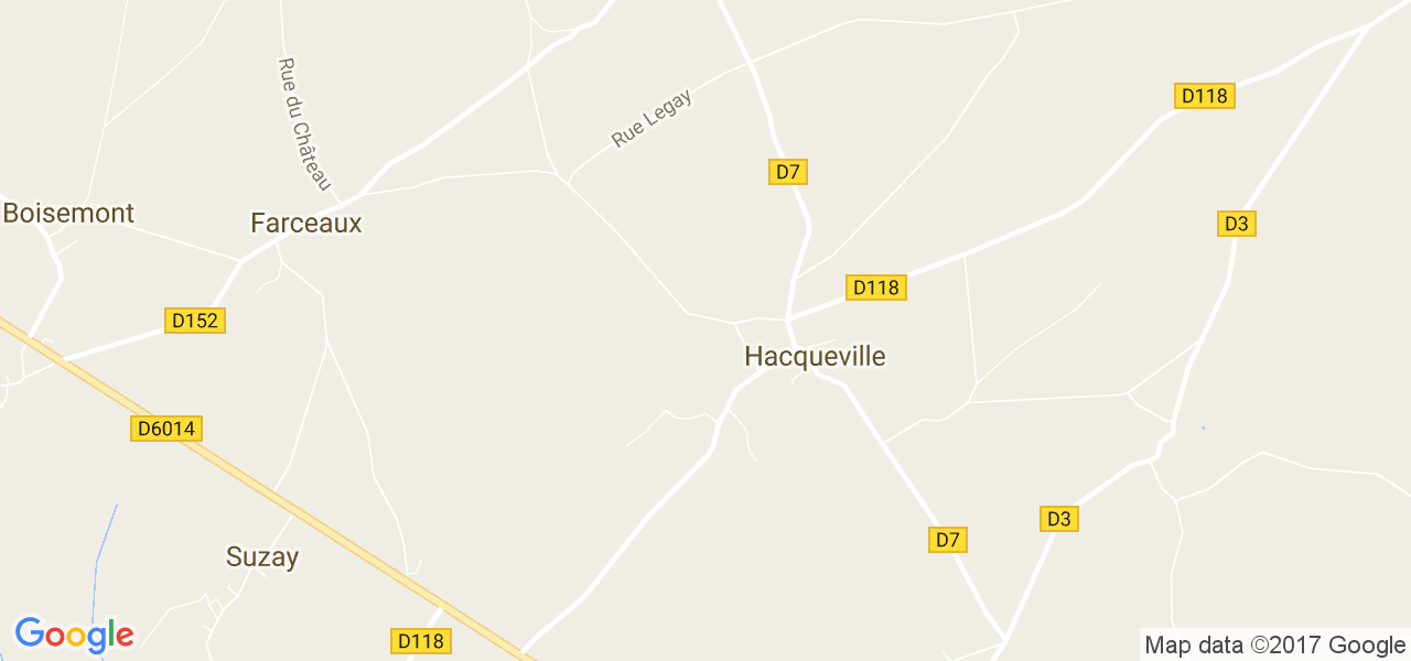 map de la ville de Hacqueville