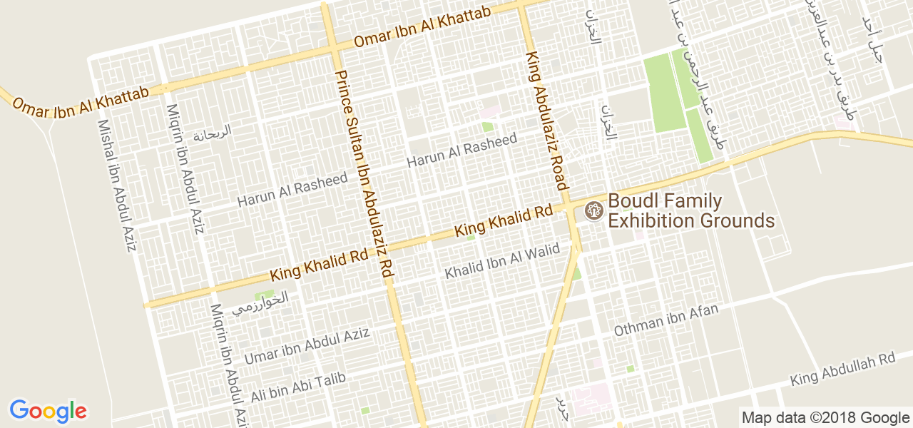 map of the city of Hafar al Batin