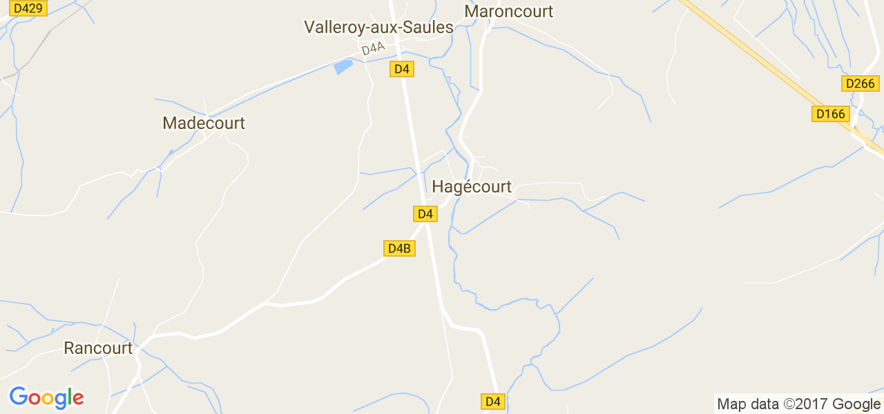 map de la ville de Hagécourt