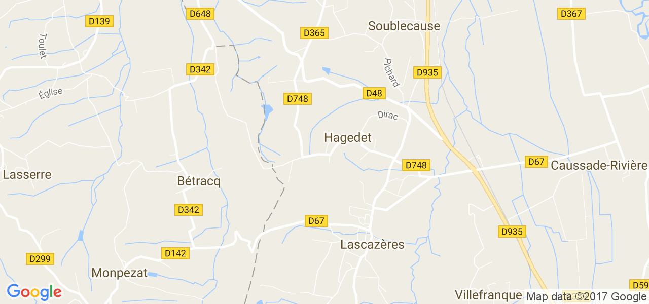 map de la ville de Hagedet