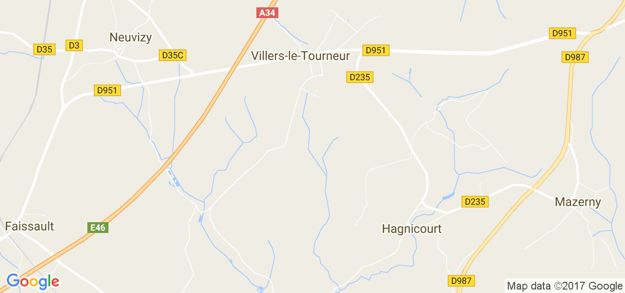 map de la ville de Hagnicourt