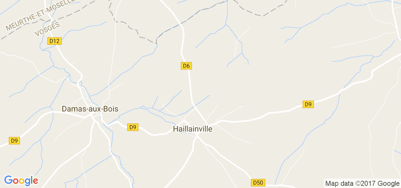 map de la ville de Haillainville