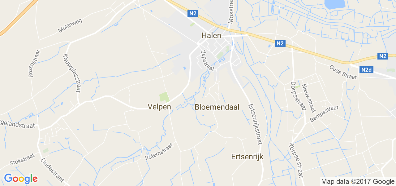 map de la ville de Halen