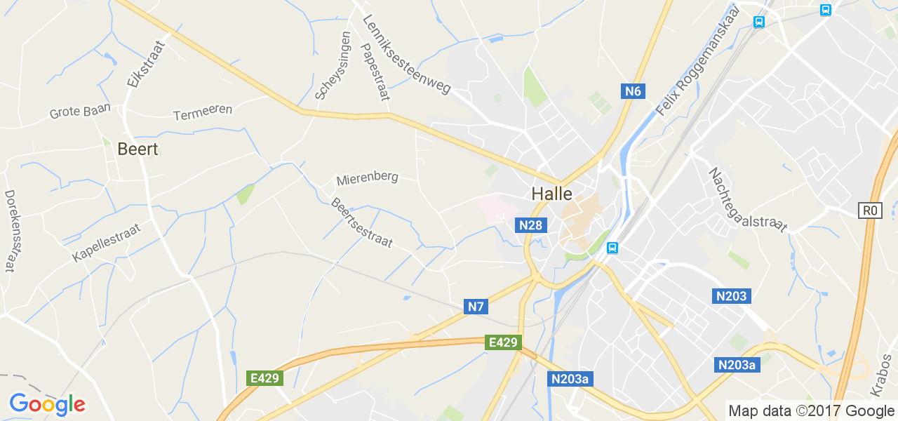 map de la ville de Halle