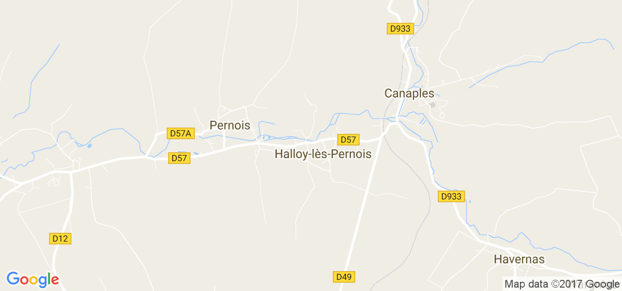 map de la ville de Halloy-lès-Pernois