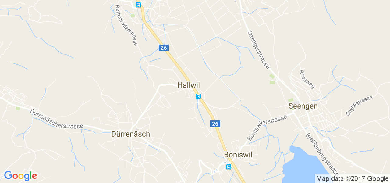 map de la ville de Hallwil