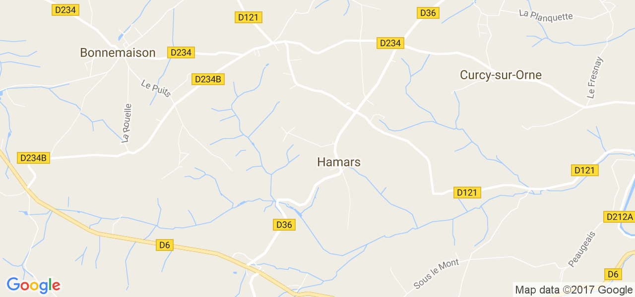 map de la ville de Hamars