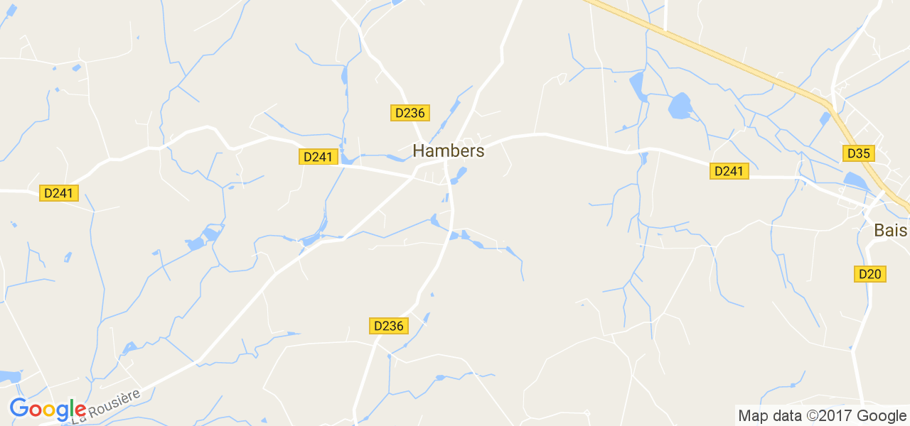 map de la ville de Hambers