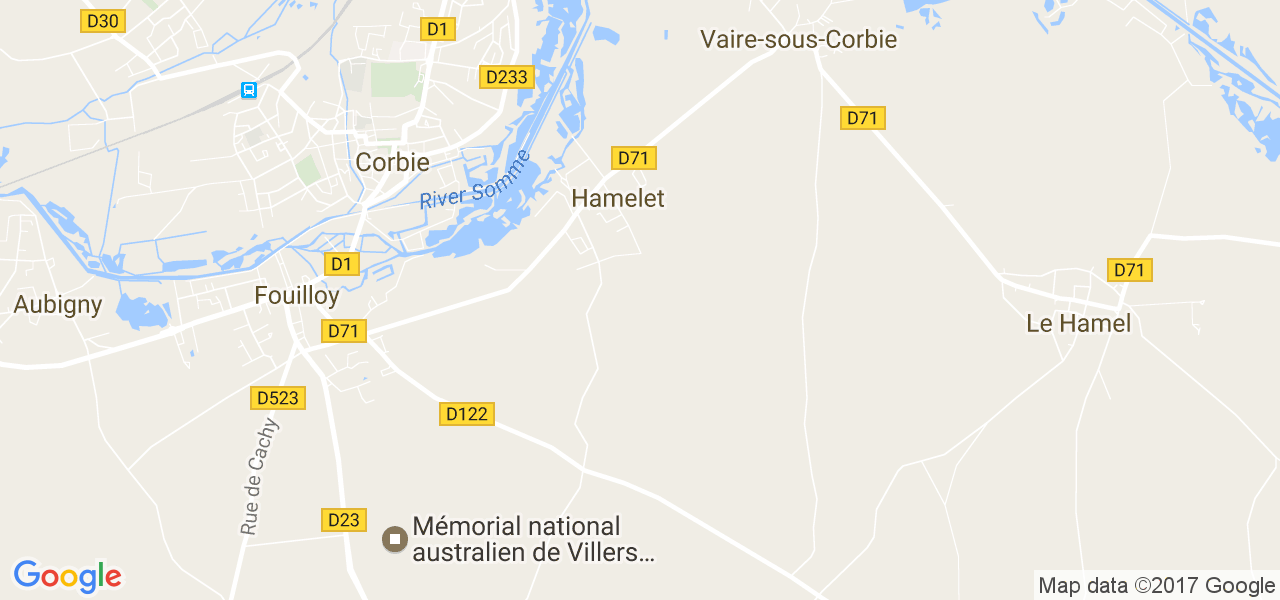 map de la ville de Hamelet