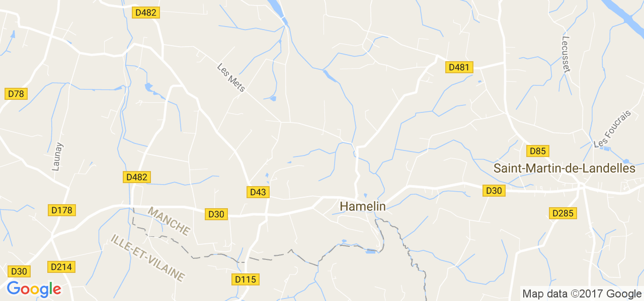 map de la ville de Hamelin