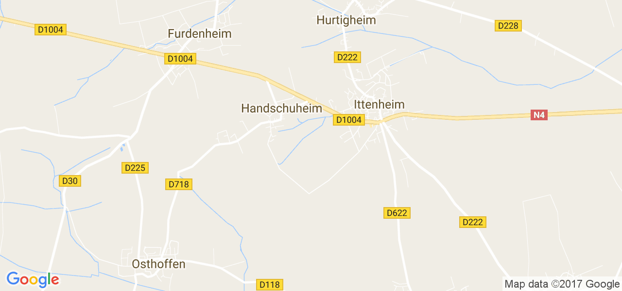 map de la ville de Handschuheim