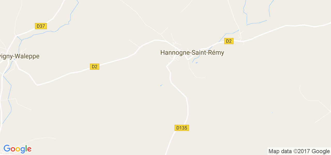 map de la ville de Hannogne-Saint-Rémy