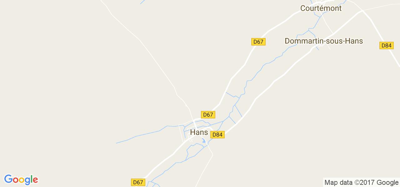 map de la ville de Hans