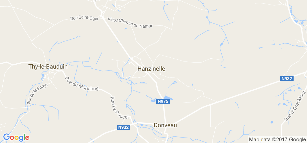 map de la ville de Hanzinelle