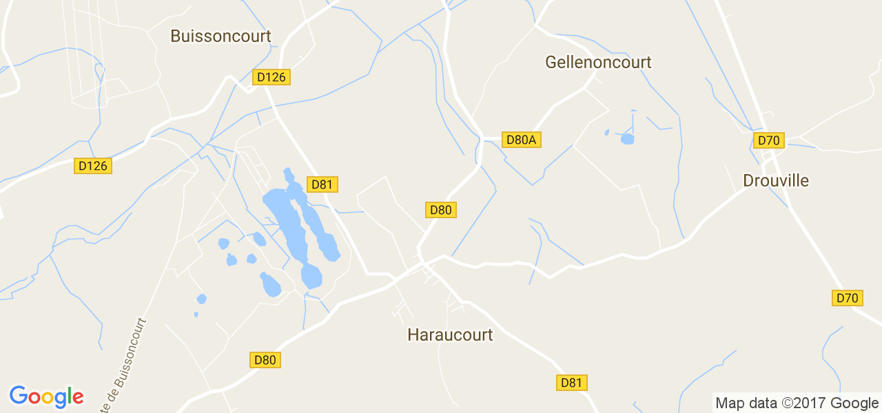 map de la ville de Haraucourt