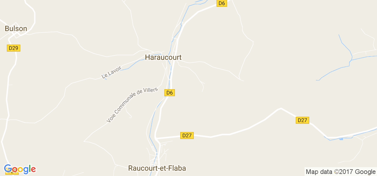 map de la ville de Haraucourt