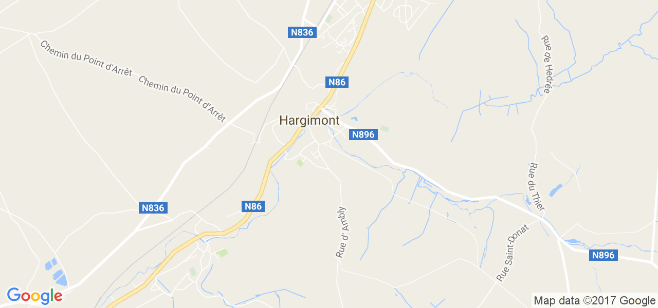 map de la ville de Hargimont