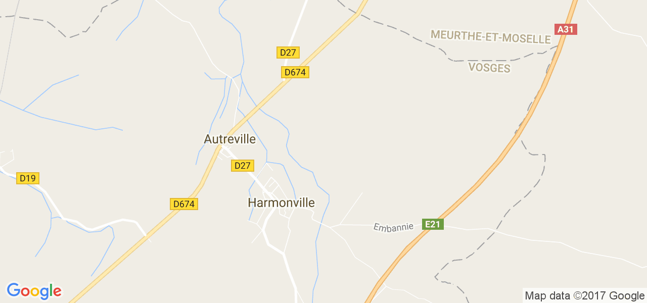 map de la ville de Harmonville