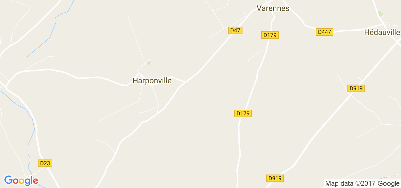 map de la ville de Harponville