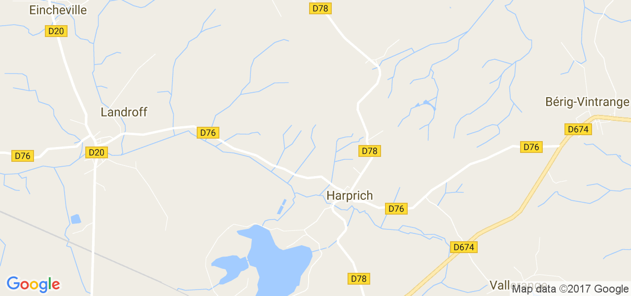 map de la ville de Harprich