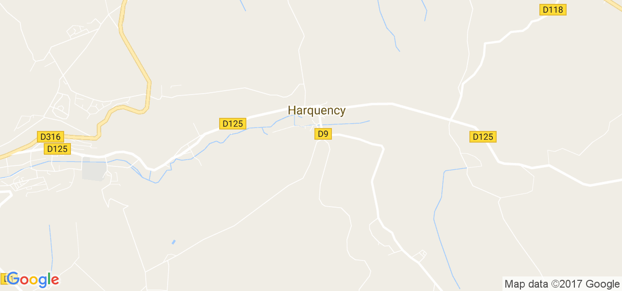 map de la ville de Harquency