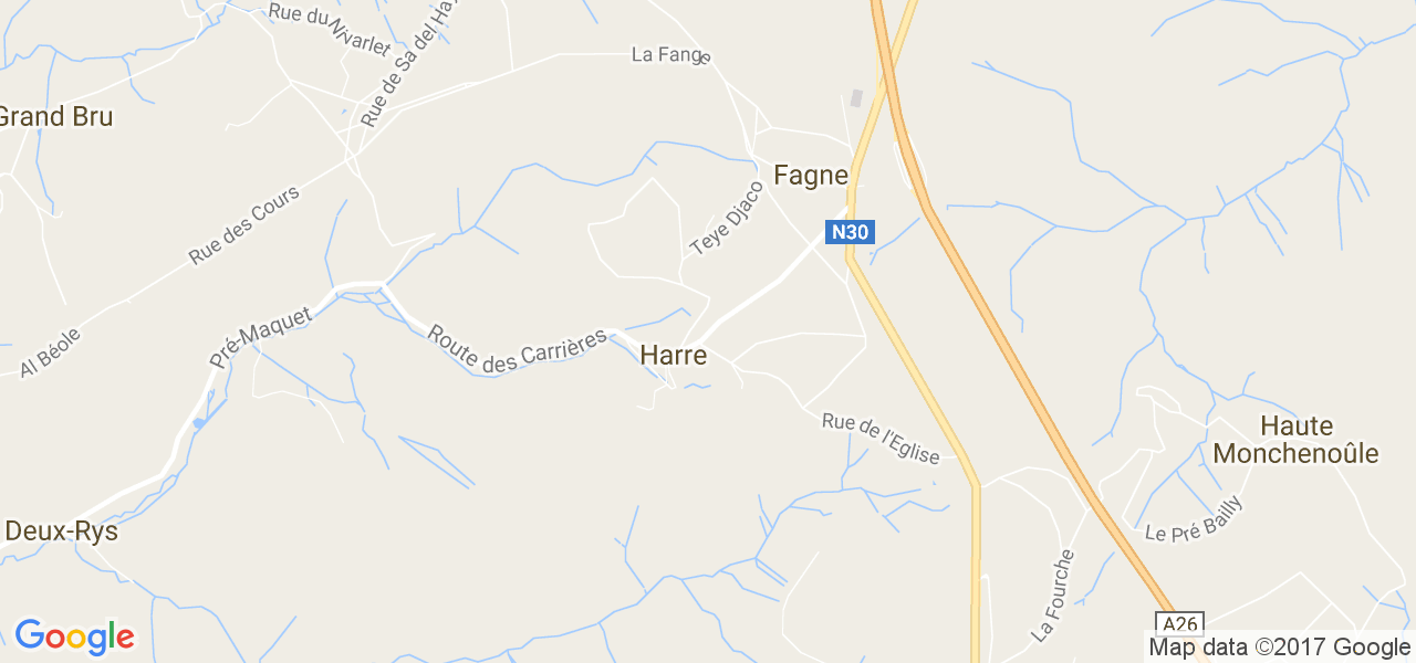 map de la ville de Harre