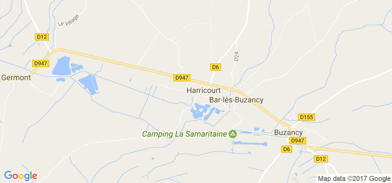 map de la ville de Harricourt