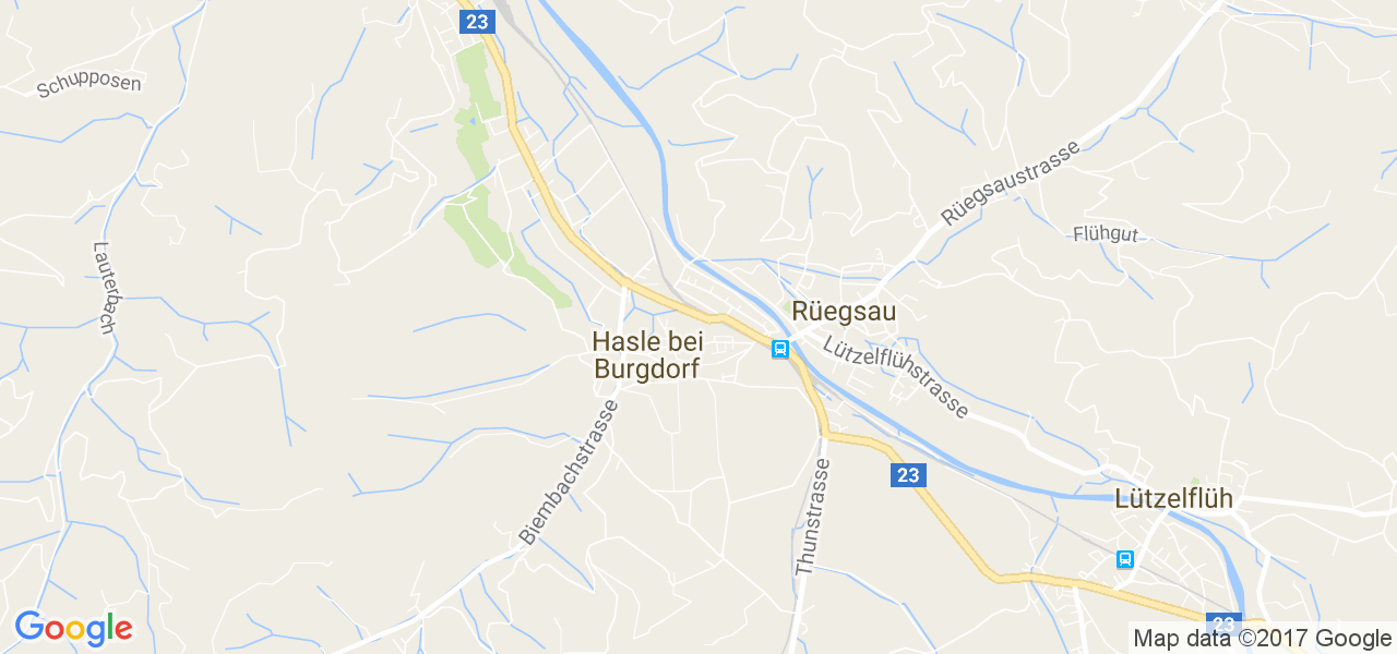 map de la ville de Hasle bei Burgdorf