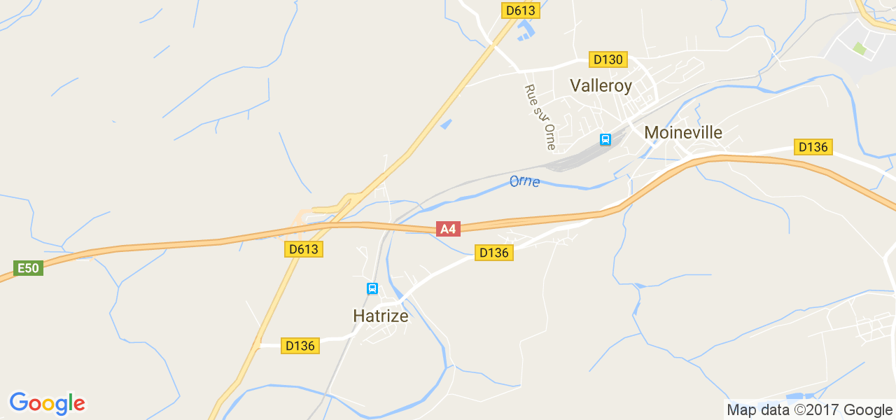 map de la ville de Hatrize