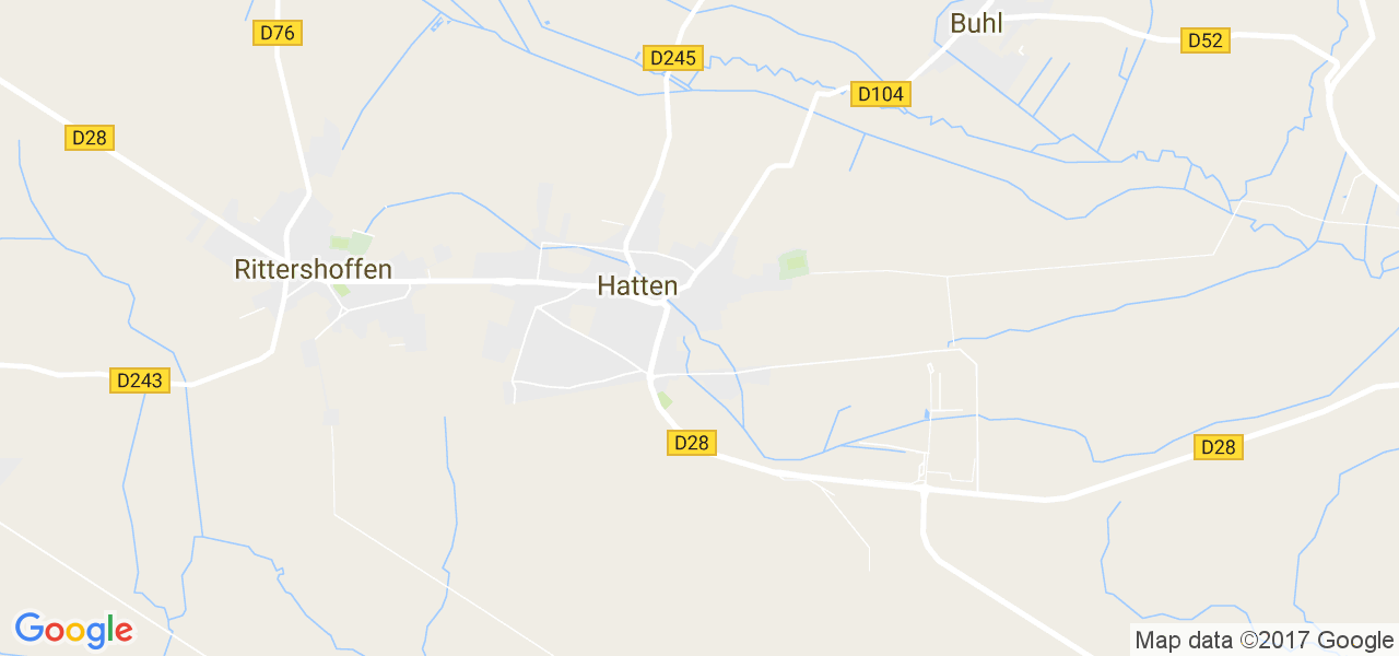 map de la ville de Hatten